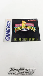 Mighty Morphin Power Rangers Gameboy Instructions Manual / Booklet ONLY - Imagen 1 de 1