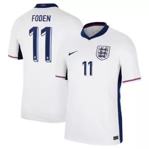 England Men's Football Shirt Nike Home Top - Foden 11 - New - Picture 1 of 3