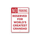 Grandpa Parking Sign, Grandad Garage Aluminum Metal Decor Sign