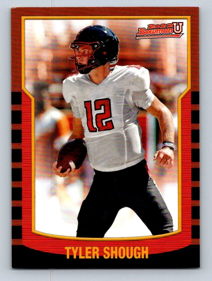 2022 Bowman University 2000 Bowman #2KB-15 Tyler Shough Texas Tech Red Raiders - Image 1 of 2