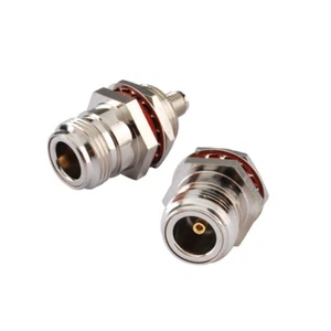 Paquete de 10 adaptadores conector hembra tipo N sellado mamparo a hembra SMA - Imagen 1 de 4