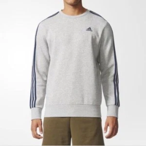 Adidas Suéter Hombre Gris con Acentos Azules Mediano? - Imagen 1 de 10