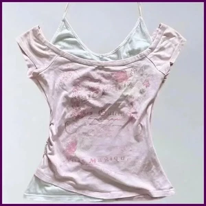 Subculture Woman Clothing Y2K Punk T-shirts American Vintage Sweet Sexy Short - Picture 1 of 31