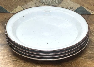 BROWN MIST Set of 4 Salad Plates 8.5” Dansk Niels Refsgaard Speckled Stoneware - Picture 1 of 11