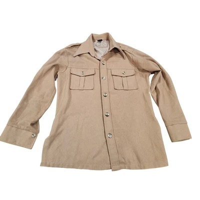 De colección Robert Bruce Shelby Division Cazadora Forrada de Lana Tostada Botón Delantero Para Hombre’s L Foto 1 de 4