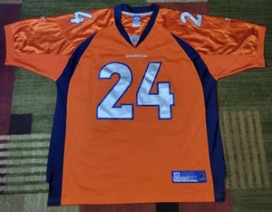Denver Broncos #24 Champ Bailey Reebok On Field NFL Football Jersey 54 - Picture 1 of 6