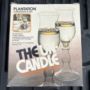 The In-Candle Floating Candle Set By Corning Plantation Candlestick Set # 170 - Picture 1 of 2