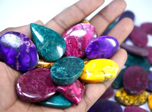 Lote de piedras preciosas de mezcla de colores natural turquesa de 2200 quilates sin tratar - Imagen 1 de 8
