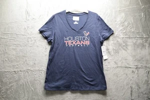 NFL Houston Texans Women's Short Sleeve Core V-Neck T-Shirt, Size L - New - Picture 1 of 7