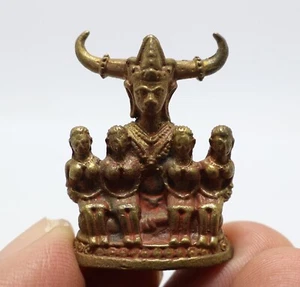 KHUNPAEN HOLD 4 LADIES MINI STATUE THAI AMULET LUCKY CHARM LOVE APPEAL AMULET - Picture 1 of 10