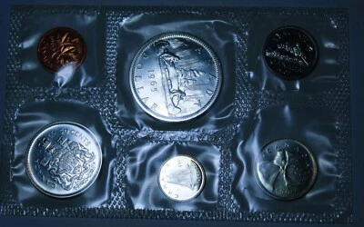 Canada 1965 Proof-Like Gem Unc Silver Mint Set~Free Shipping - Image 1 of 3