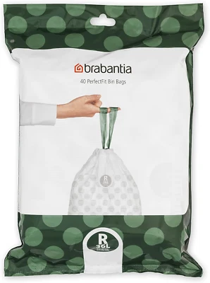 Brabantia 138546 PerfectFit Bin Liners Size R/36 Litre Thick Plastic Trash Bags - Image 1 of 4