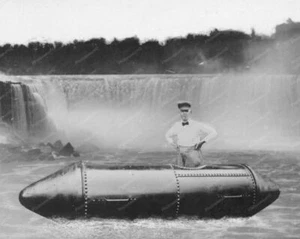 Bobby Leach & Barrel Niagara Falls 1910 8x10 reimpresión de foto antigua - Imagen 1 de 1