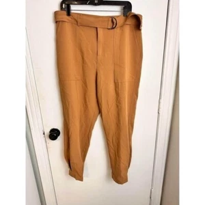 Ophelia Roe tan slacks with tapered bottoms size 16 #0747 - Picture 1 of 6