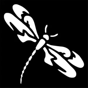 2pcs Funny Dragonfly Decal Car Window Bumper Vinyl Sticker Baby Room Wall Decor - Picture 1 of 11