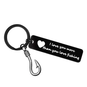 Keychain Gifts for Boyfriend Husband I Love You Keychain Gifts for Him Fiance... - Picture 1 of 7