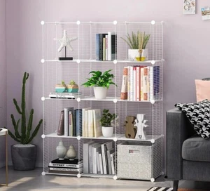 Hallo Home® Steckregal aus Drahtgitter und Regalsystem Standschrank 12 Cubes - Bild 1 von 4