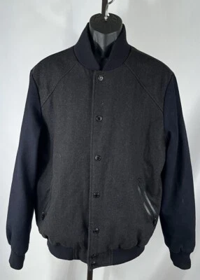 Buffalo David Britton Outerwear dark gray wool blend coat quilted lining Large - Image 1 of 4