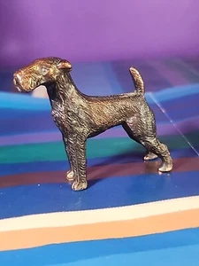 Vtg Copper Terrier Figurine Marked USA Dodge - Picture 1 of 9