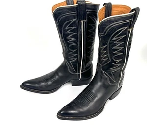 M.L. Botas de Vaquero Leddy Clásicas Negras - Mujer Talla 8.5B - Excelente De Colección - Imagen 1 de 20