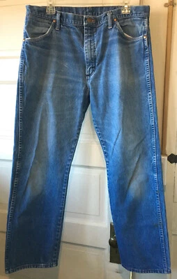 Vintage Wrangler Men's Jeans Distressed Faded Size 38x28 - Image 1 of 4