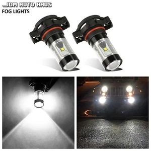 Bombillas antiniebla LED blancas 5202 PS24W 5202 6000K se adaptan a Jeep Wrangler JL JK 2018 - Imagen 1 de 12