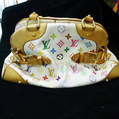 LOUIS VUITTON Monogram White Multicolor Purse Bag by Takashi Murakami - Image 1 of 4