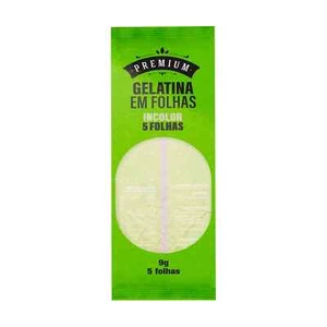 30x Gelatin Sheets Portugal for Baking & Desserts Neutral Uncolored 54g /1.90oz - Picture 1 of 2