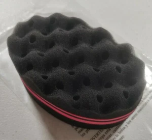 Esponja mágica para cabello doble lado textura bloqueo bobina de giro afro rizado cepillo EE. UU. - Imagen 1 de 3