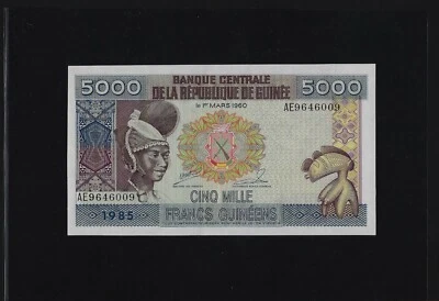 Guinea 5000 Francs 1985 P-33 GEM UNC  - Image 1 of 2