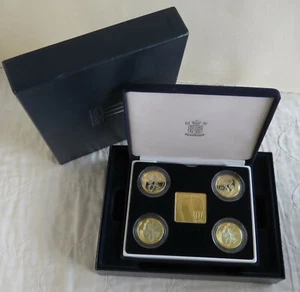 UK 2002 COMMONWEALTH GAMES 4 X £2 SILVER PROOF SET - boxed - Picture 1 of 3