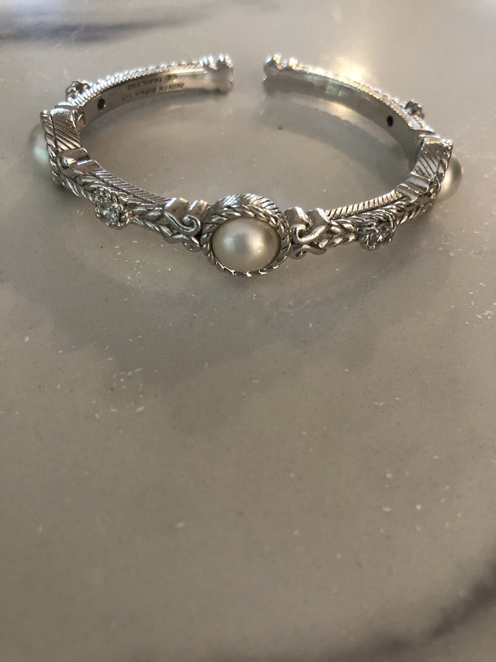 Puño de perlas de plata de ley Judith Ripka Foto 1 de 4