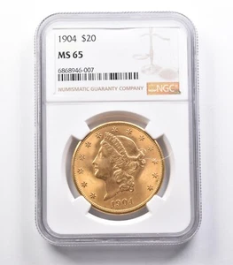 MS65 1904 $20 Liberty Head Gold Double Eagle NGC *4072 - Picture 1 of 3