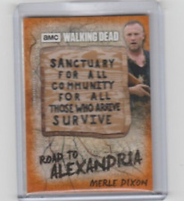 WALKING DEAD ROAD TO ALEXANDRIA MERLE SANCTUARY SIGN PATCH CARD  #/99!