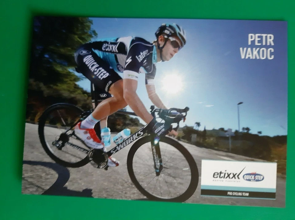 CYCLISME carte cycliste PETR VAKOC équipe ETIXX QUICK STEP 2015 - Photo 1/1