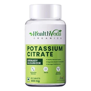 Healthveda potassium citrate 800 Mg I 60 Veg Tablets & fast shipping worldwide - Picture 1 of 3