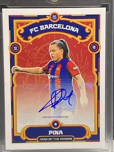 2024 FC Barcelona Year Of The Dragon Claudia Pina Auto - Picture 1 of 2