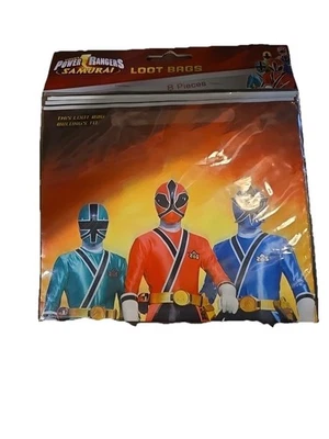 Power Rangers Samurai 8 Piece Loot Bags Official Licensed New - Image 1 of 4