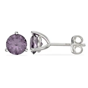 Aretes con piedra de nacimiento de junio - Imagen 1 de 4