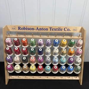NEW! Mixed Lot Of 40 Robinson Anton Rayon Embroidery Thread 1100 Yd Spools - Picture 1 of 9