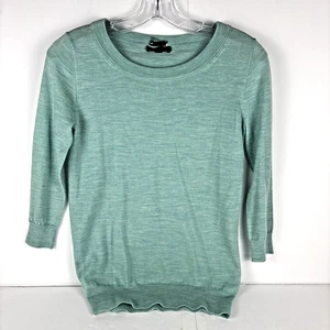 Maglione cardigan donna J.Crew XXS 100% lana merino - verde come nuovo - Foto 1 di 12