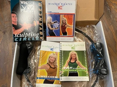 Система пилатеса Winsor с 5 DVD-дисками, планировщиком и компрессионным кольцом для пилатеса, открытая коробка - Изображение 1 из 4