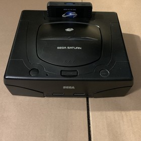 Used Sega Saturn US V2 MK-80000A Console Tested Works Cords Controller Included