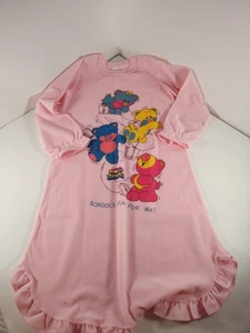 Pijama de oso nariz rosa vintage años 80 camisón niño talla sin talla dibujos animados - Imagen 1 de 5