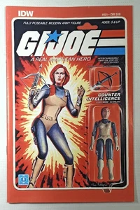IDW G.I. JOE REAL AMERICAN HERO #221 SCARLETT FIGURE VARIANT COVER COMIC BOOK - Picture 1 of 8