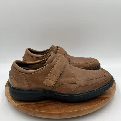 Zapatos de vestir terapéuticos para diabéticos talla 10 Dr Comfort para hombre Frank 6221 de cuero marrón Foto 1 de 4