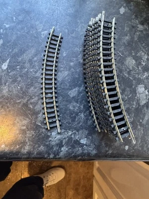 TRIX /MINITRIX `N GAUGE` #14912/4912  (TEN) NICKEL-SILVER CURVES (UNUSED)  - Image 1 of 2