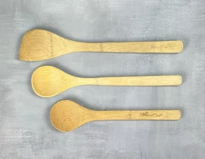 Juego de 3 cucharas/espátula de madera antiadherentes para cocina Pampered Chef - Imagen 1 de 4