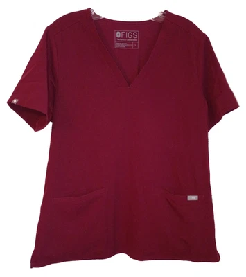 FIGS Mujer Casma Talla Blusa Médica Grande de Tres Bolsillos Borgoña PO 1450 Foto 1 de 4