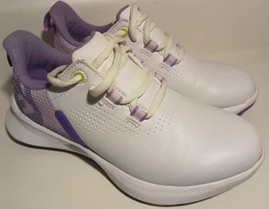 Scarpe da golf per bambini FootJoy Strato Lite taglia 2 bianco/viola punte indossate pochissimo - Foto 1 di 7